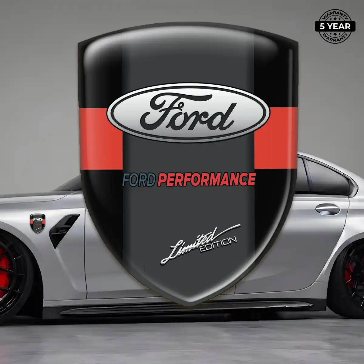 Ford Epoxy Domed Sticker Refined Design