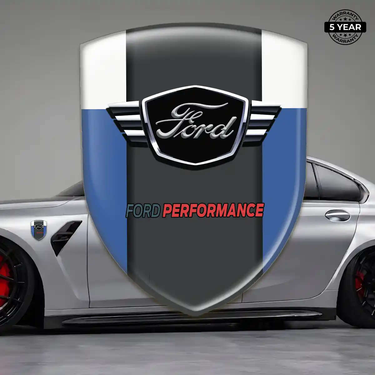 Ford Epoxy Domed Sticker Sleek Style