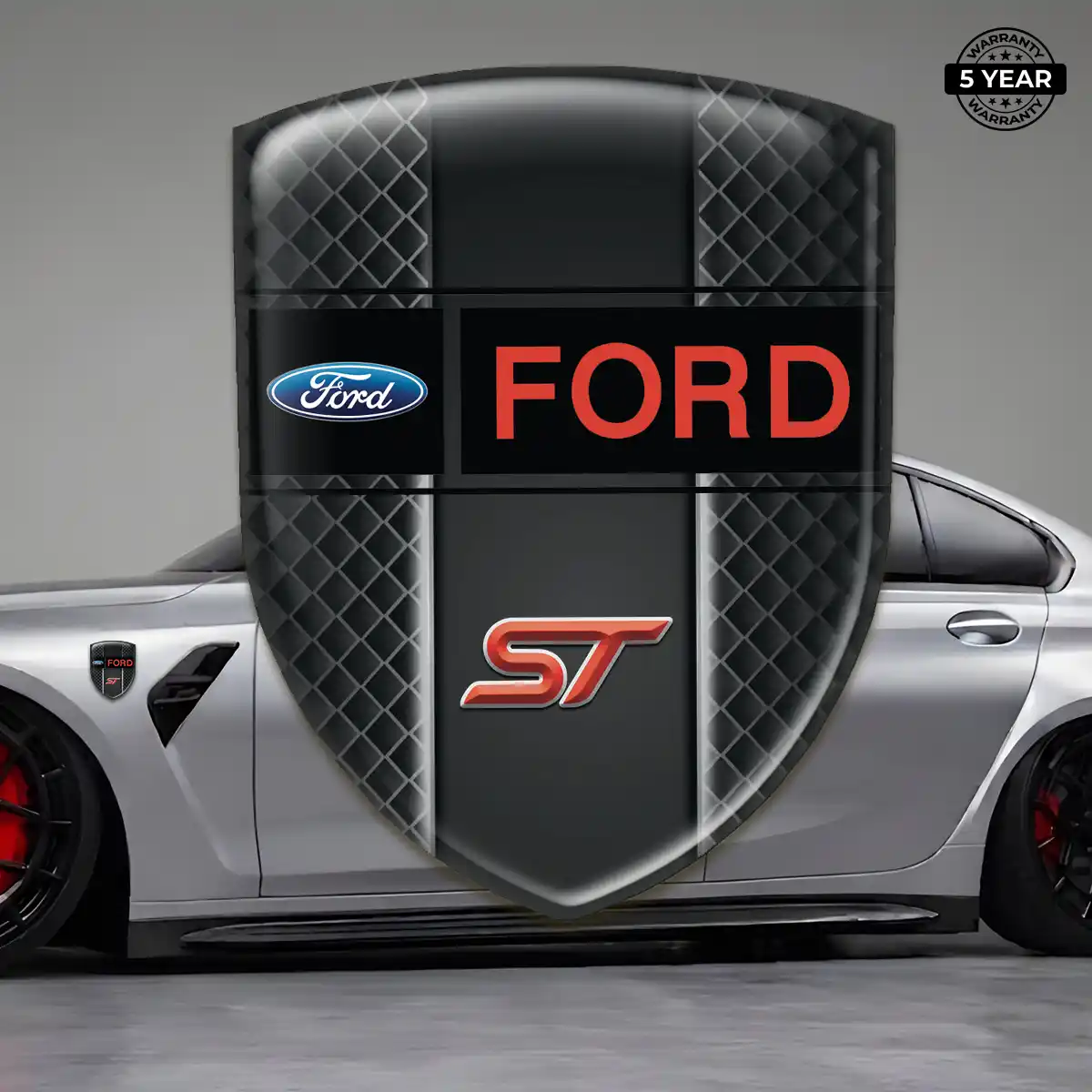 Ford Gel Badge Sticker Refined Design