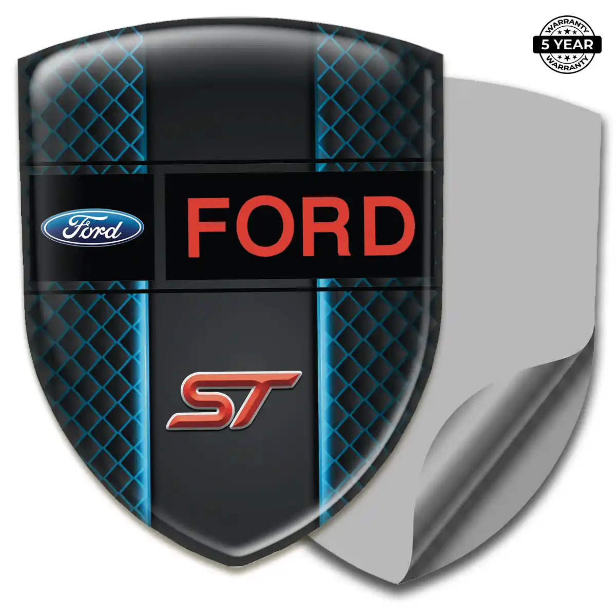 Ford Gel Emblem Sticker Refined Design