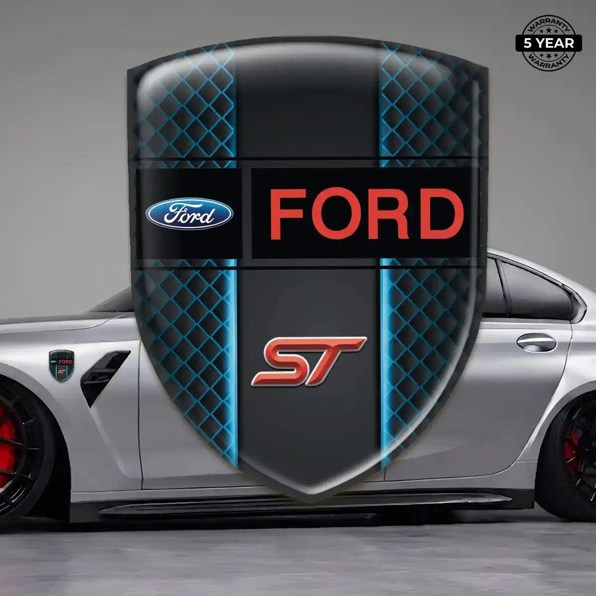 Ford Gel Emblem Sticker Refined Design