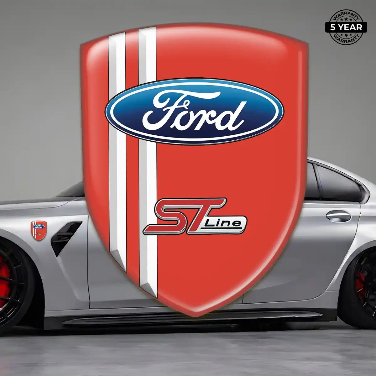 Ford Gel Emblem Sticker Sleek Style