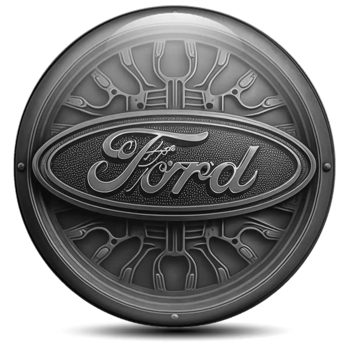 Ford Logo Silicone Sticker Stylish Design