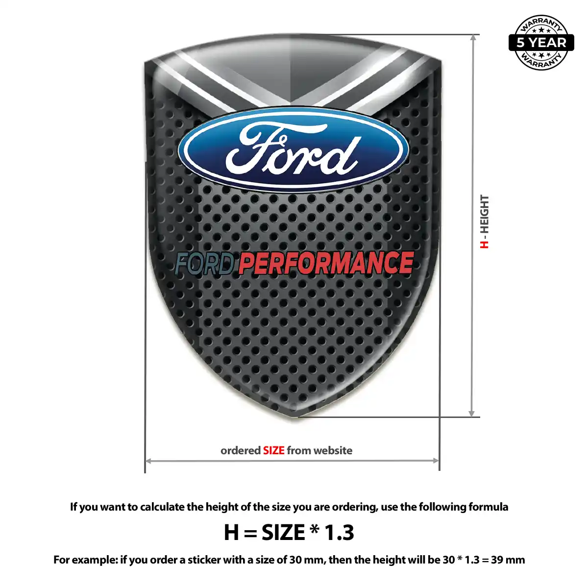 Ford Logo Sticker Sleek Style