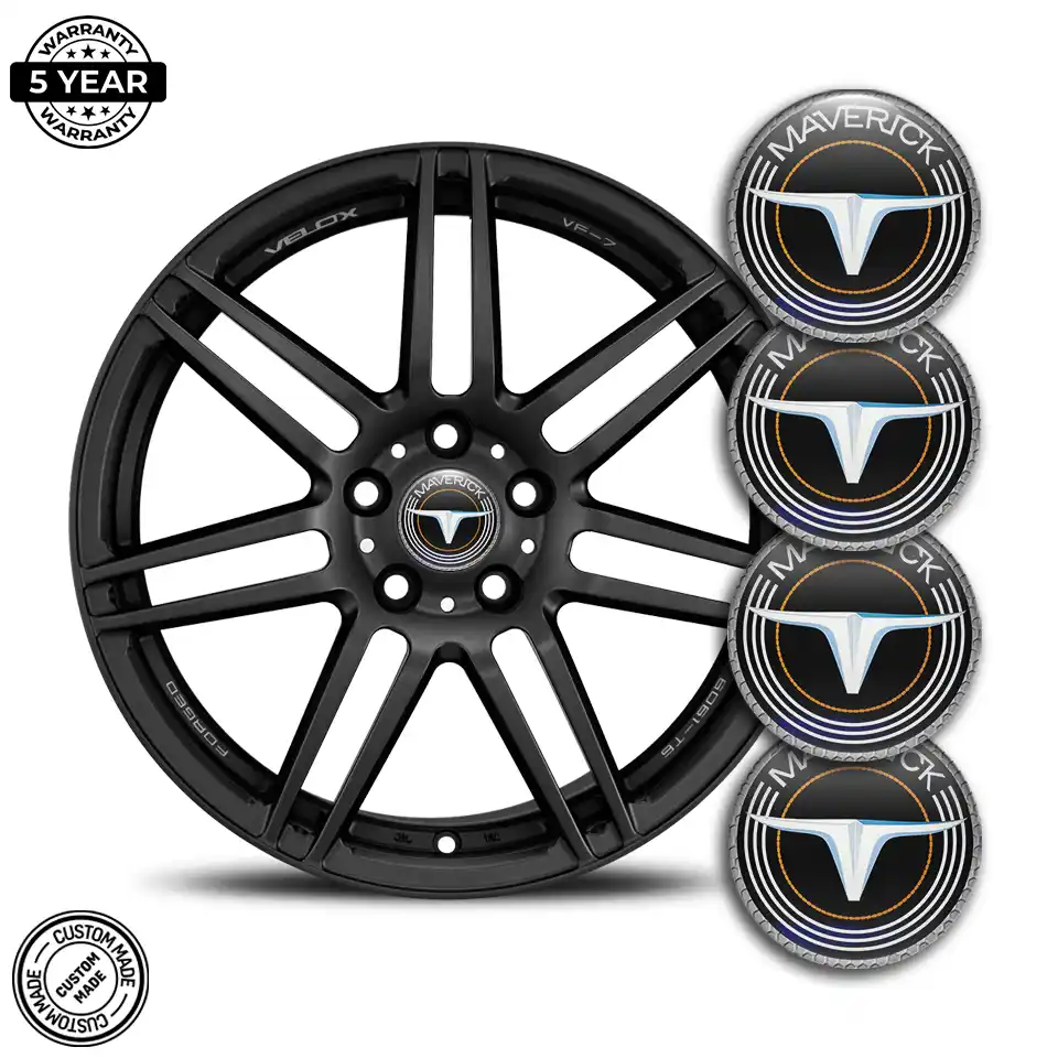 Ford Maverick Emblem Center Hub Cap Self-Adhesive Stylish Design