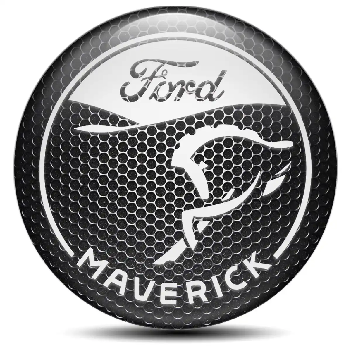 Ford Maverick Logo Silicone Emblem Self-Adhesive Stylish Design