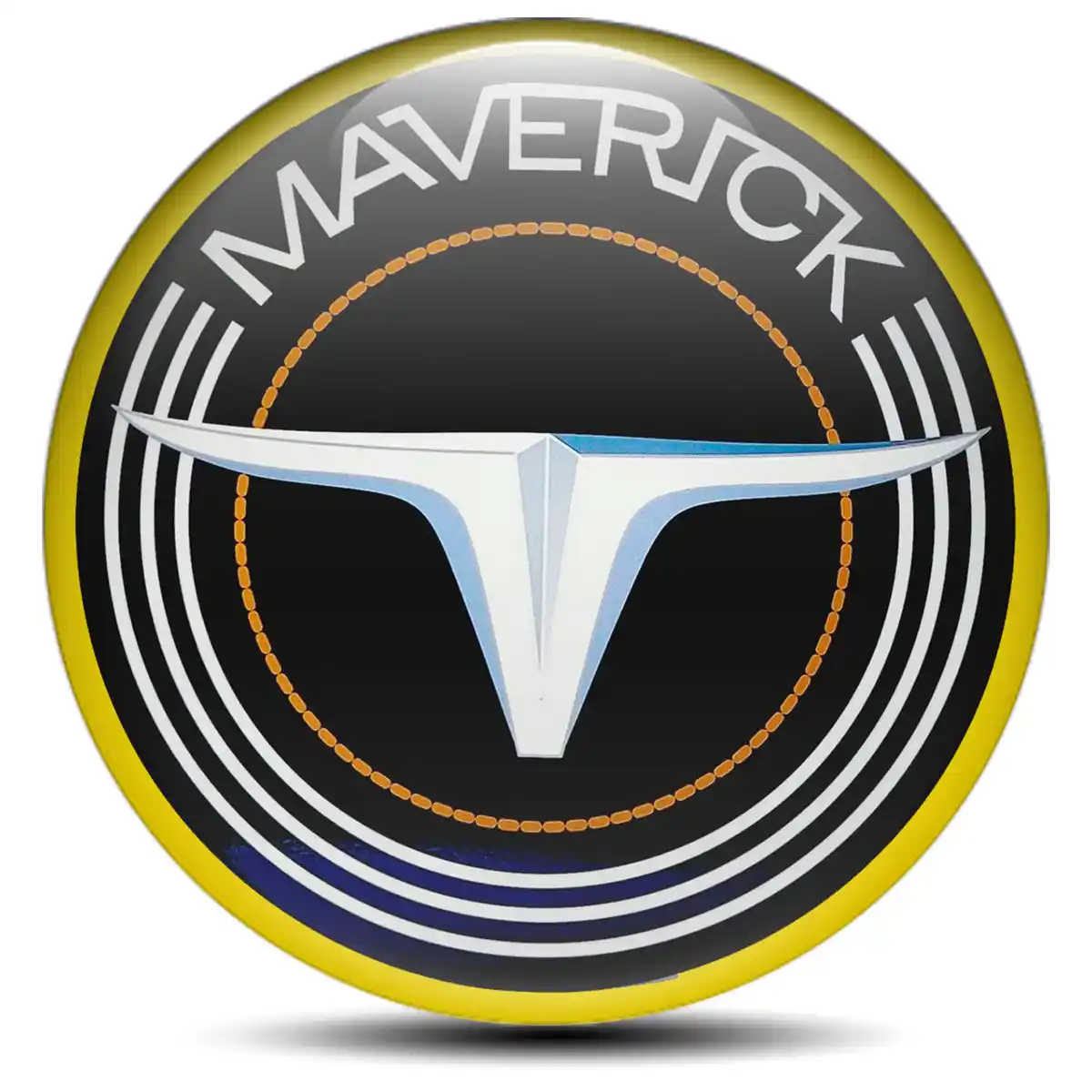 Ford Maverick Logo Silicone Sticker Self-Adhesive Stylish Design