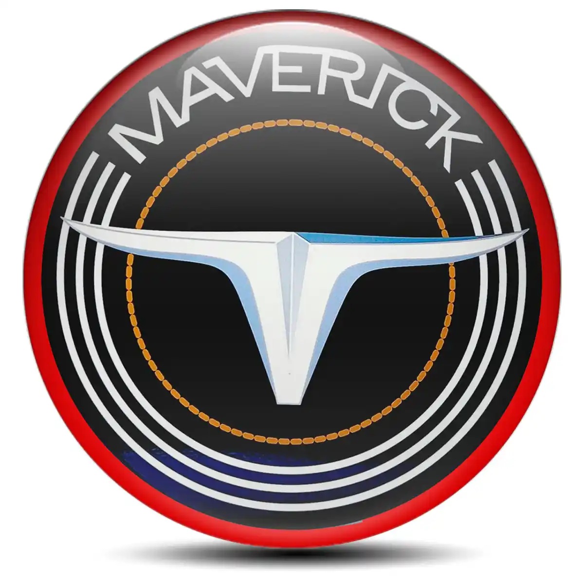 Ford Maverick Logo Silicone Sticker Stylish Design