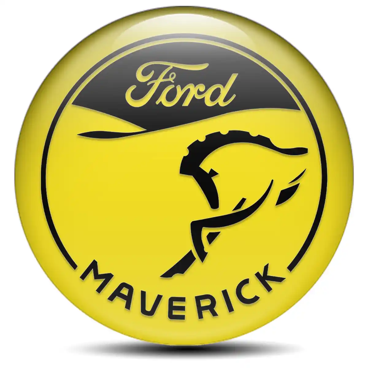 Ford Maverick Silicone Emblem Stylish Design