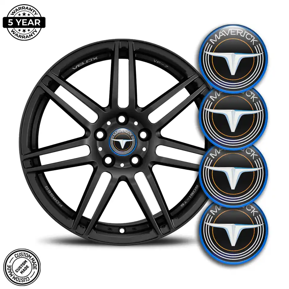 Ford Maverick Wheel Emblem Self-Adhesive Stylish Design