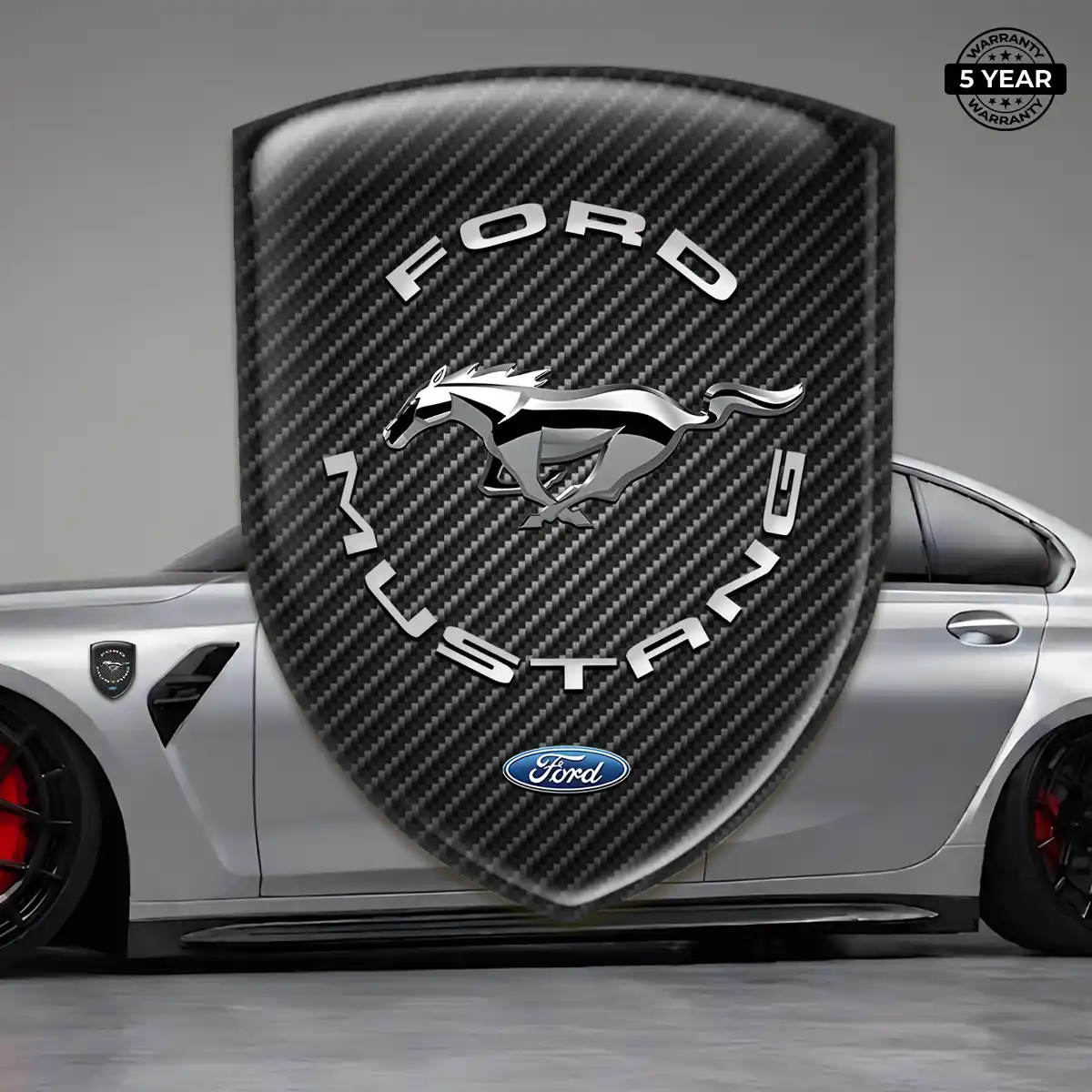 Ford Mustang 3D Badge Sticker Refined Design