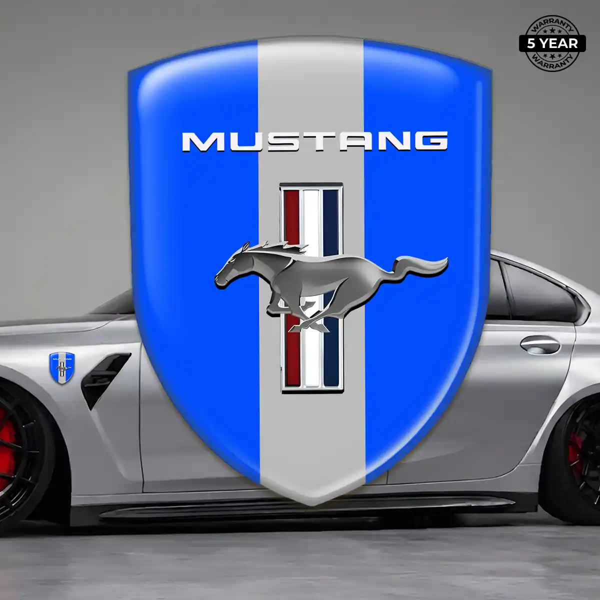 Ford Mustang 3D Domed Sticker Elite Finish
