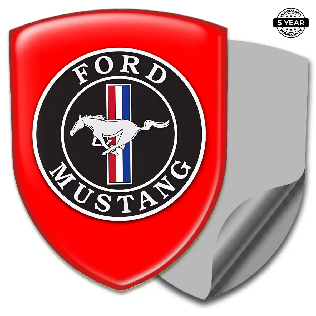 Ford Mustang 3D Gel Sticker Elite Finish