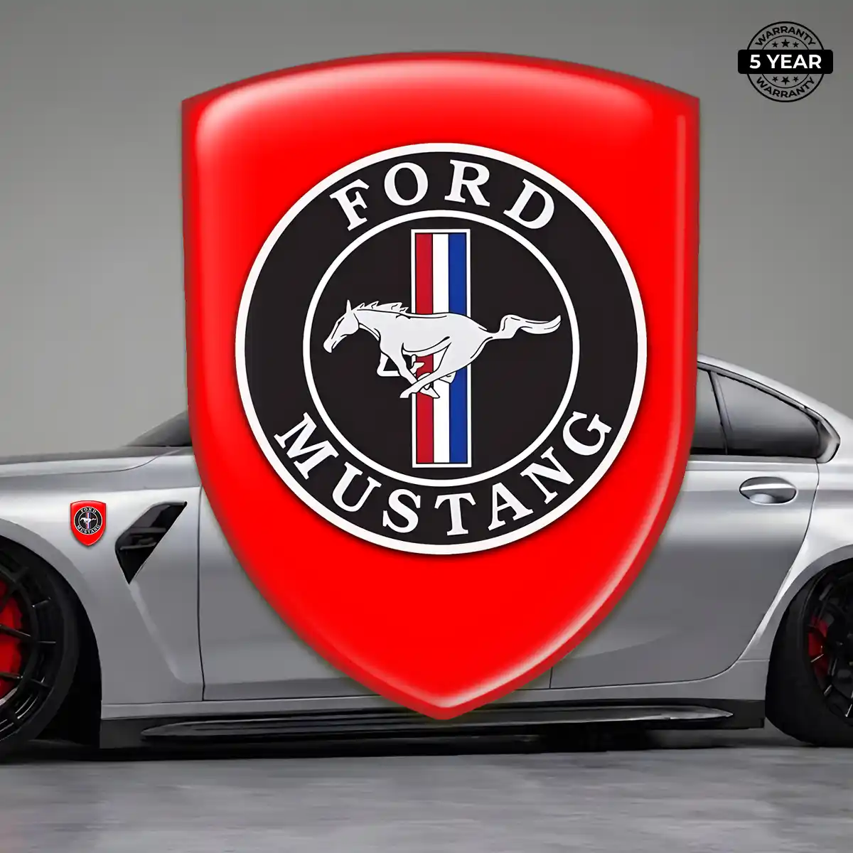 Ford Mustang 3D Gel Sticker Elite Finish