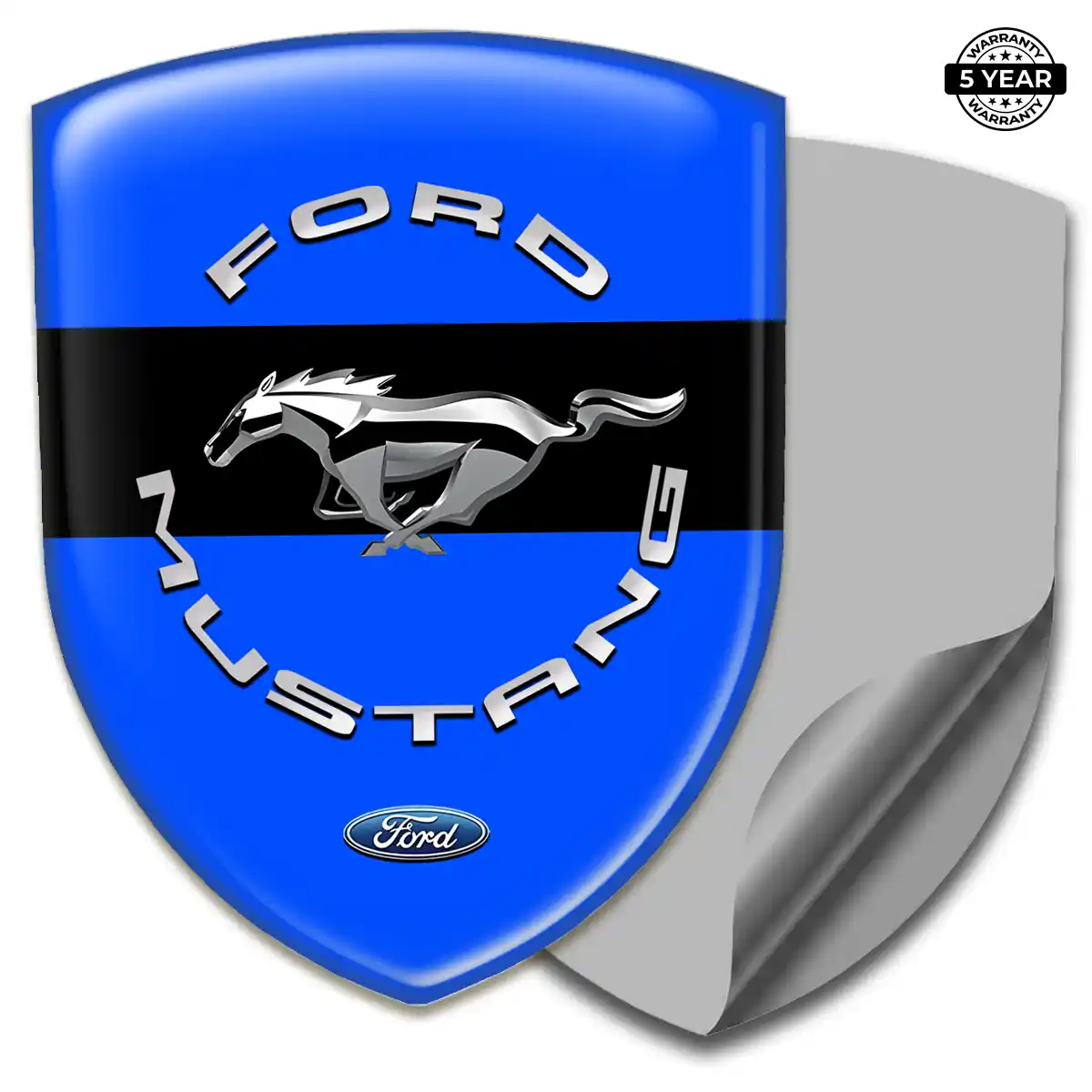 Ford Mustang 3D Gel Sticker Sleek Style