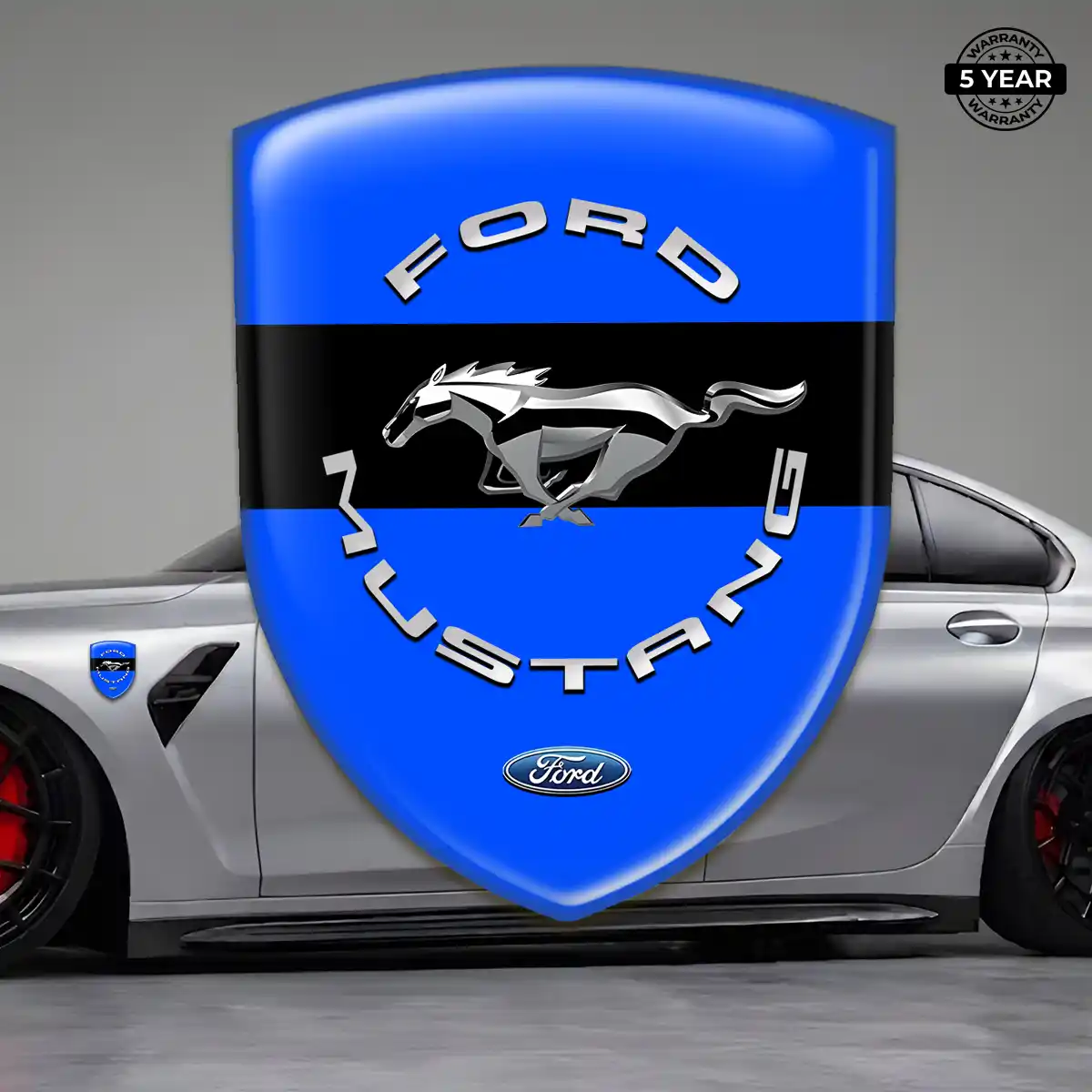 Ford Mustang 3D Gel Sticker Sleek Style