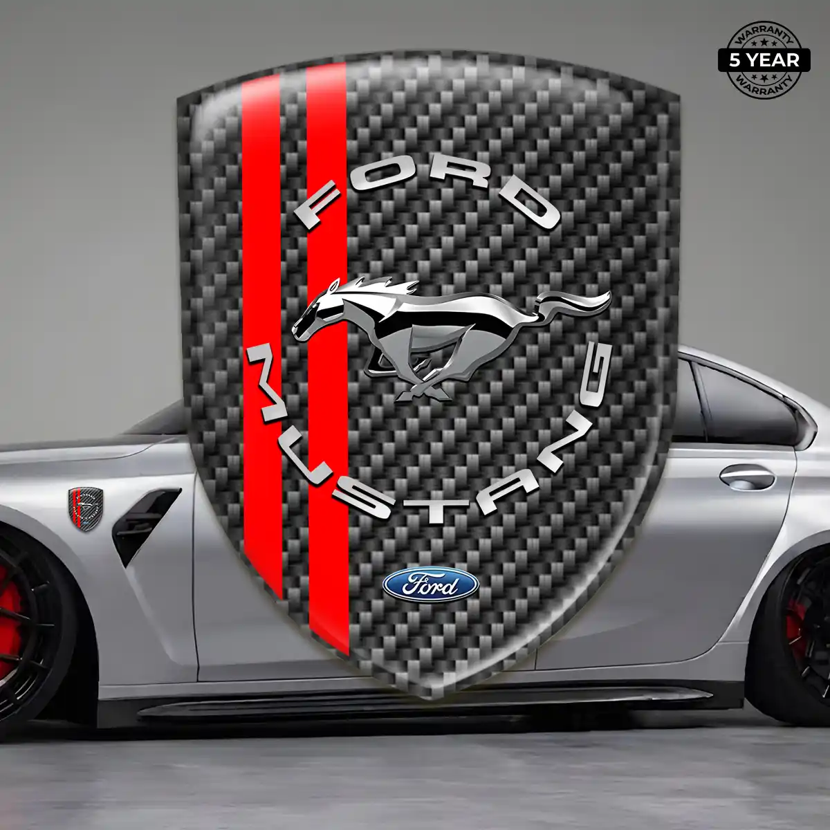 Ford Mustang 3D Logo Sticker Refined Design