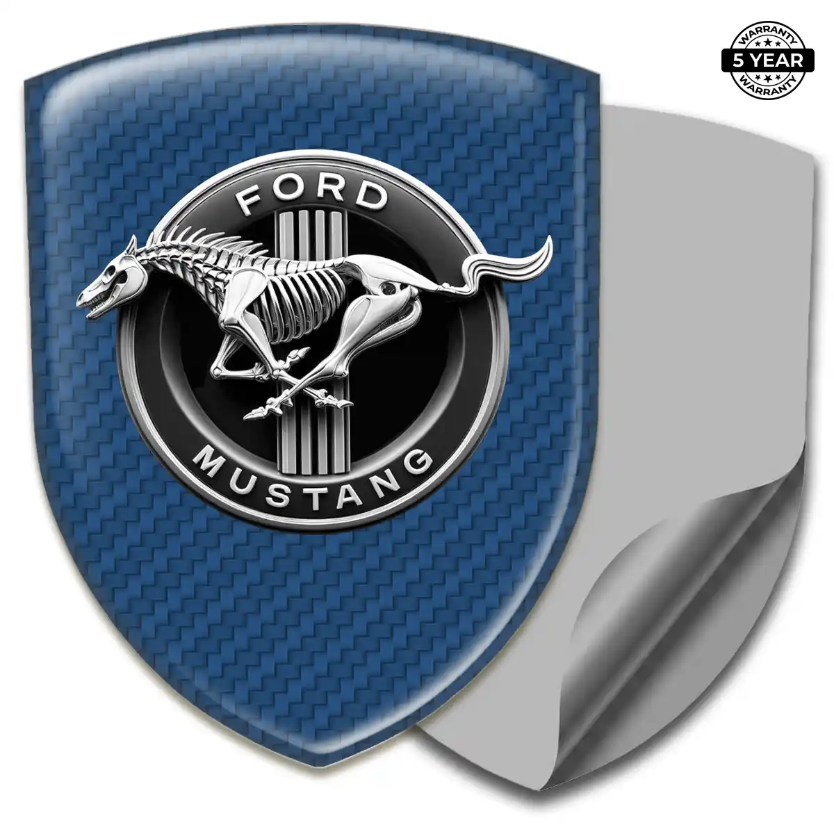 Ford Mustang 3D Resin Sticker Sleek Style