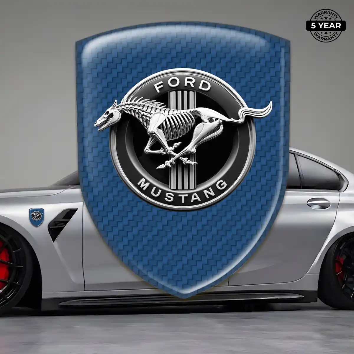 Ford Mustang 3D Resin Sticker Sleek Style