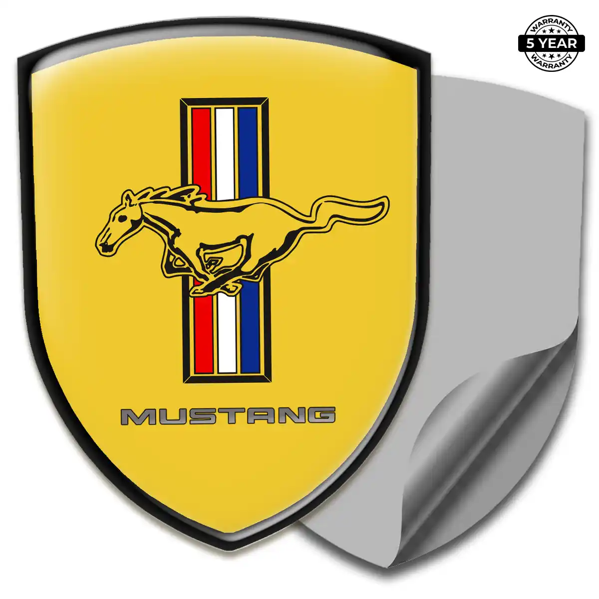 Ford Mustang Automotive Emblem Sticker Sleek Style