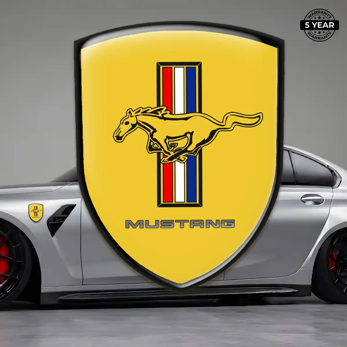 Ford Mustang Automotive Emblem Sticker Sleek Style