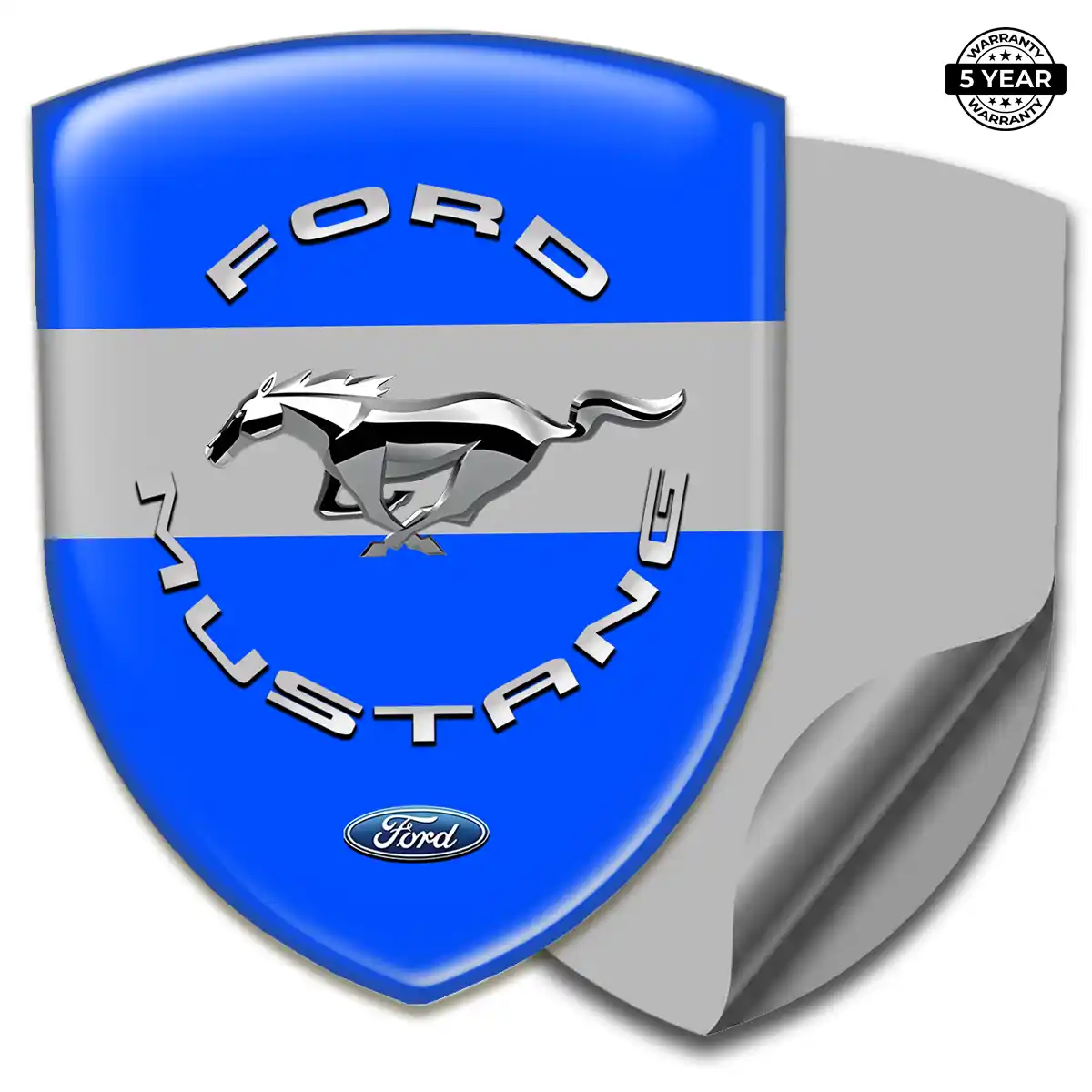 Ford Mustang Automotive Logo Sticker Elite Finish