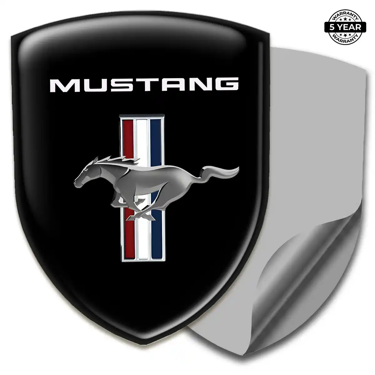 Ford Mustang Automotive Logo Sticker Sleek Style