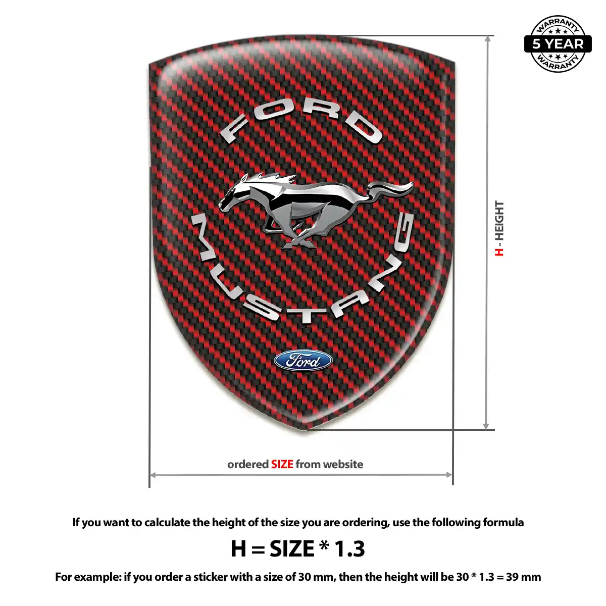 Ford Mustang Badge Elite Finish