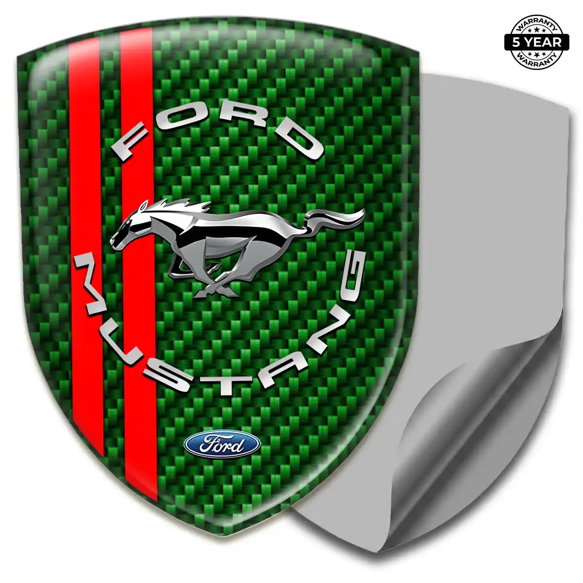 Ford Mustang Car Badge Sticker Elite Finish