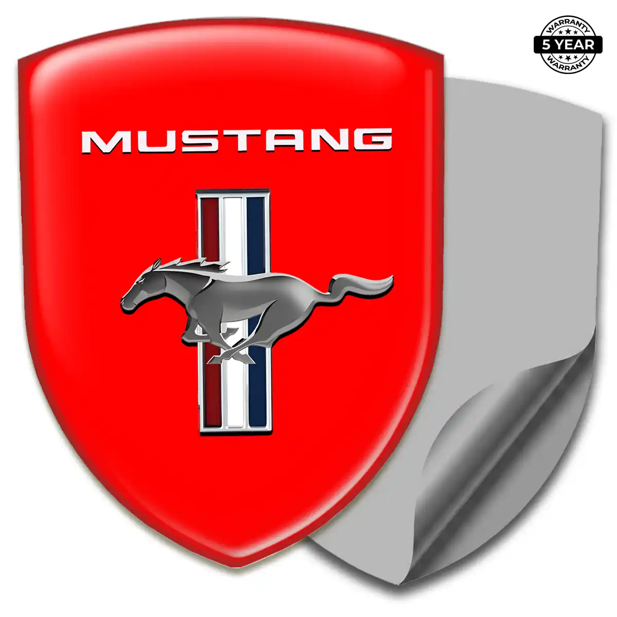 Ford Mustang Car Emblem Decal Elite Finish