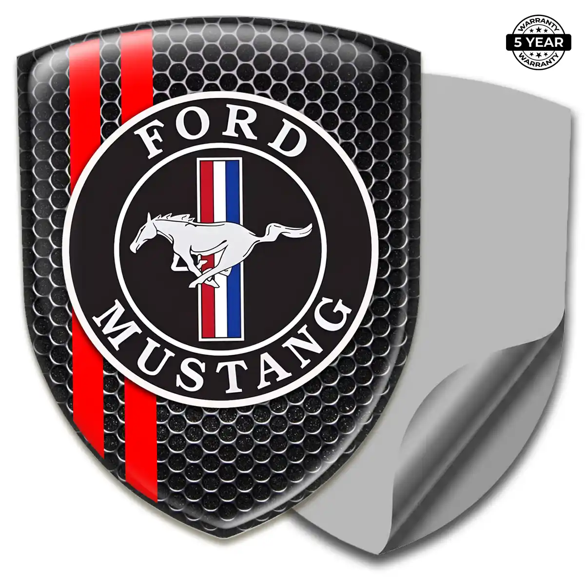 Ford Mustang Car Emblem Decal Refined Design