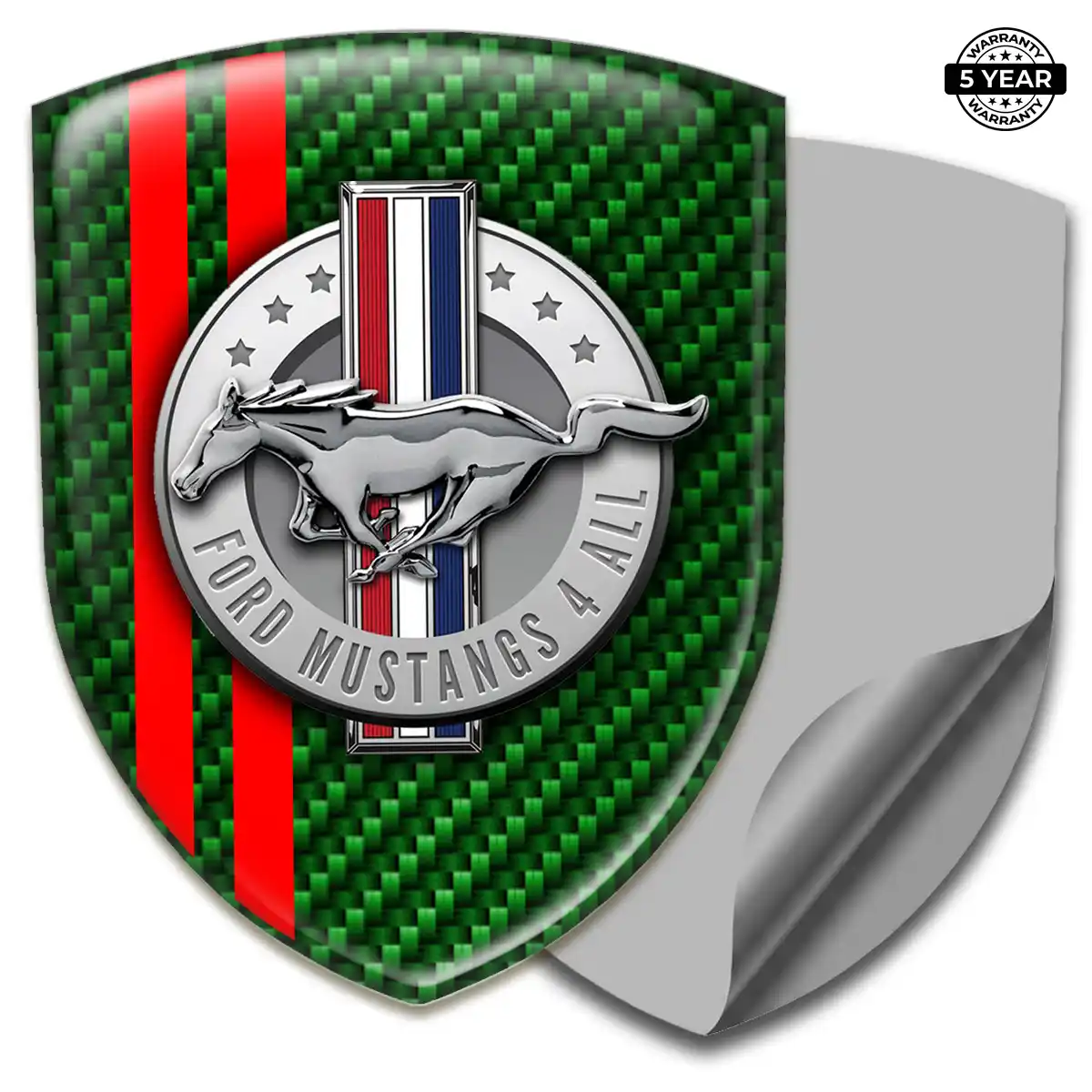 Ford Mustang Car Emblem Decal Sleek Style