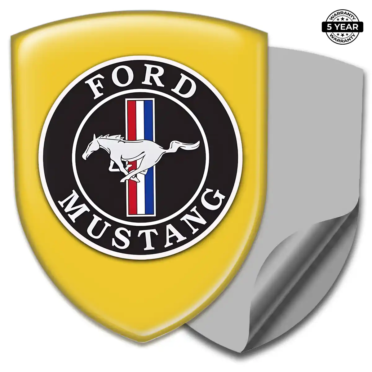 Ford Mustang Car Emblem Overlay Elite Finish