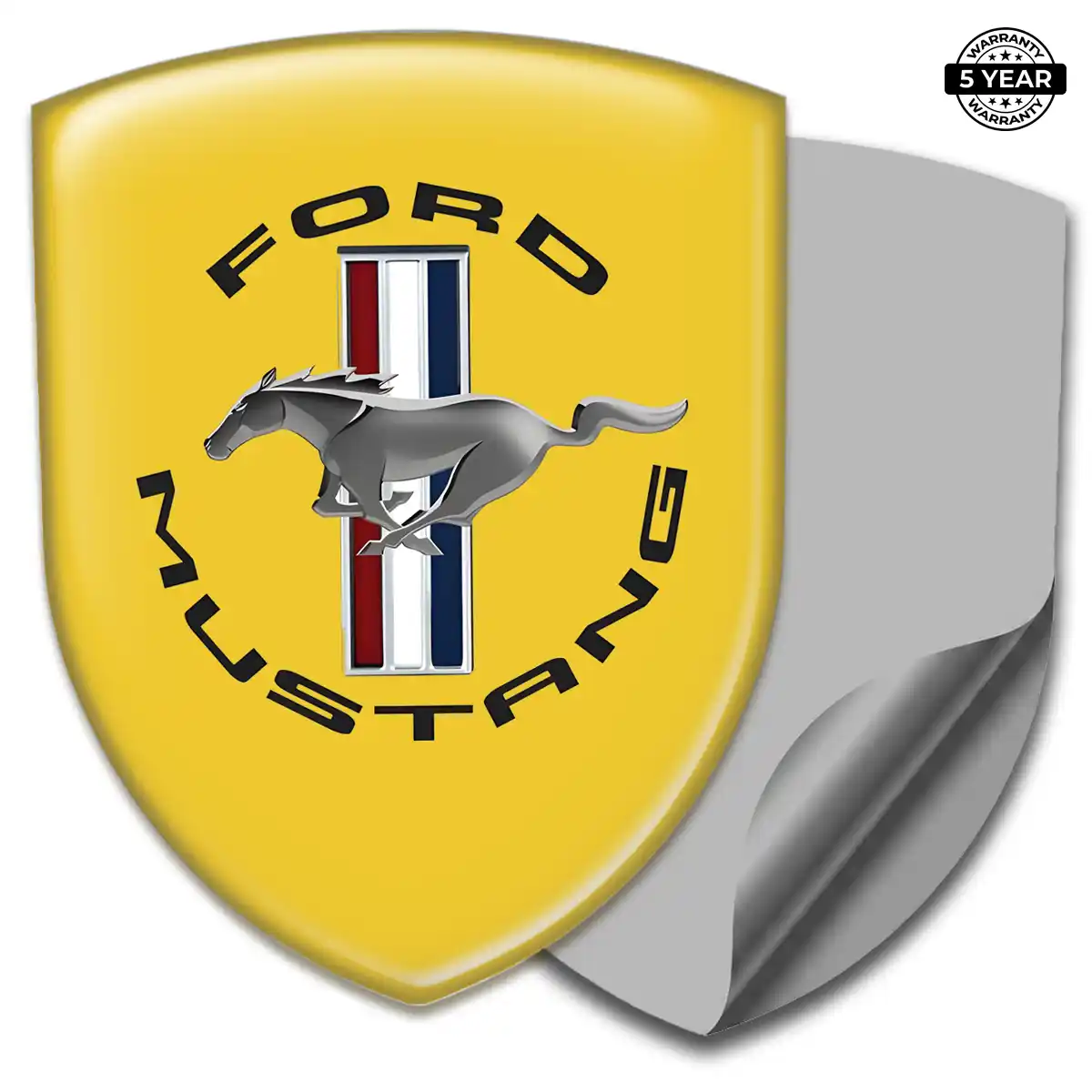 Ford Mustang Car Emblem Sticker Sleek Style