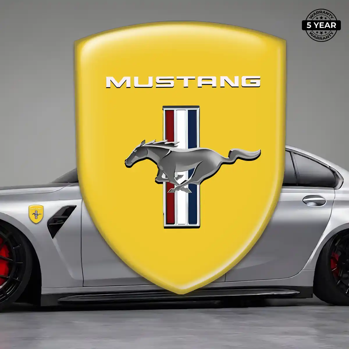 Ford Mustang Car Logo Decal Elite Finish
