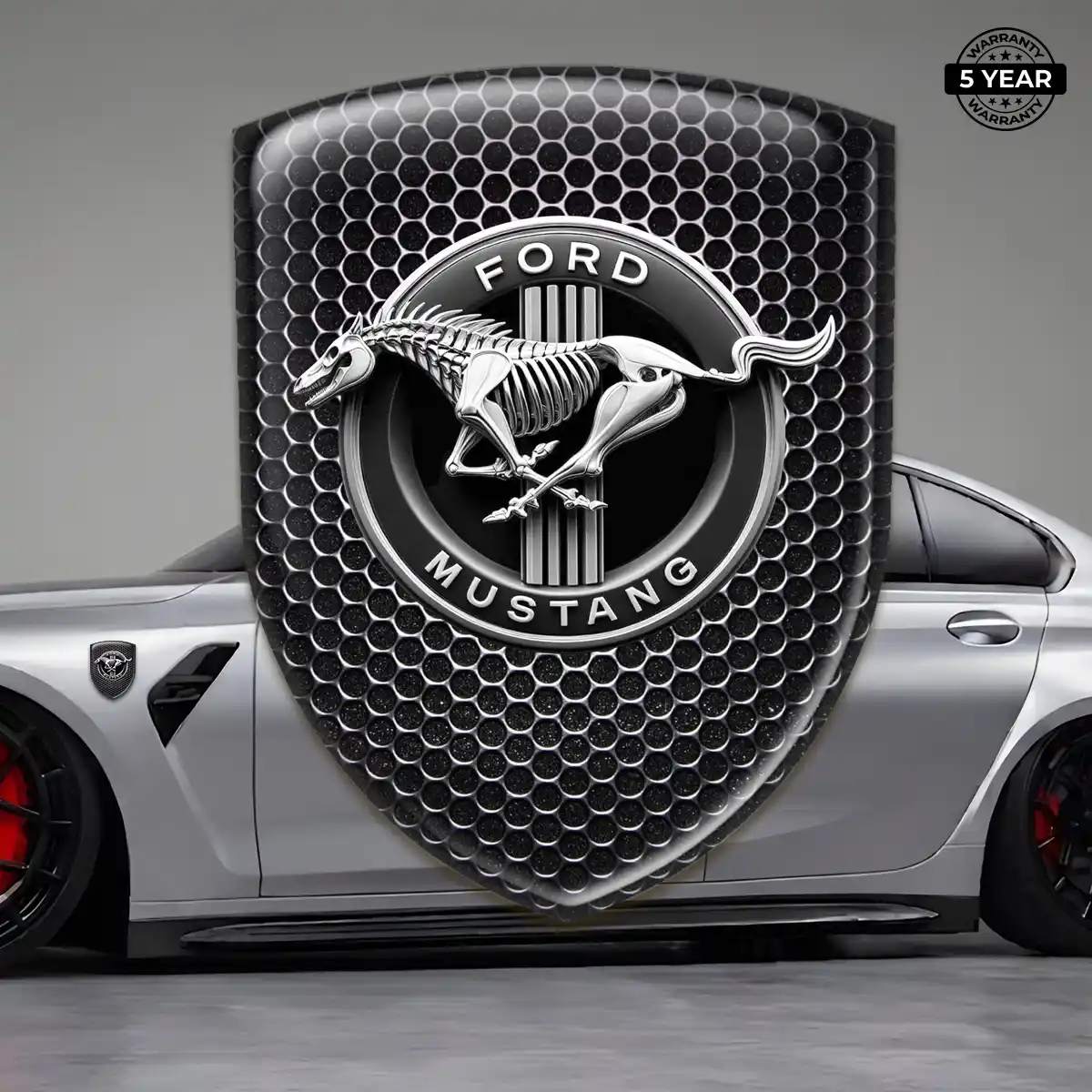 Ford Mustang Car Logo Decal Refined Design