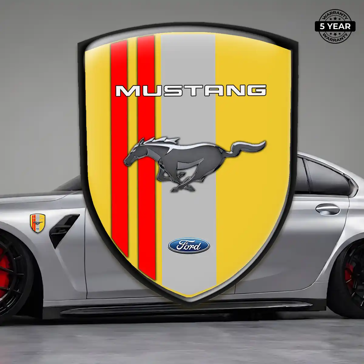 Ford Mustang Car Logo Decal Sleek Style