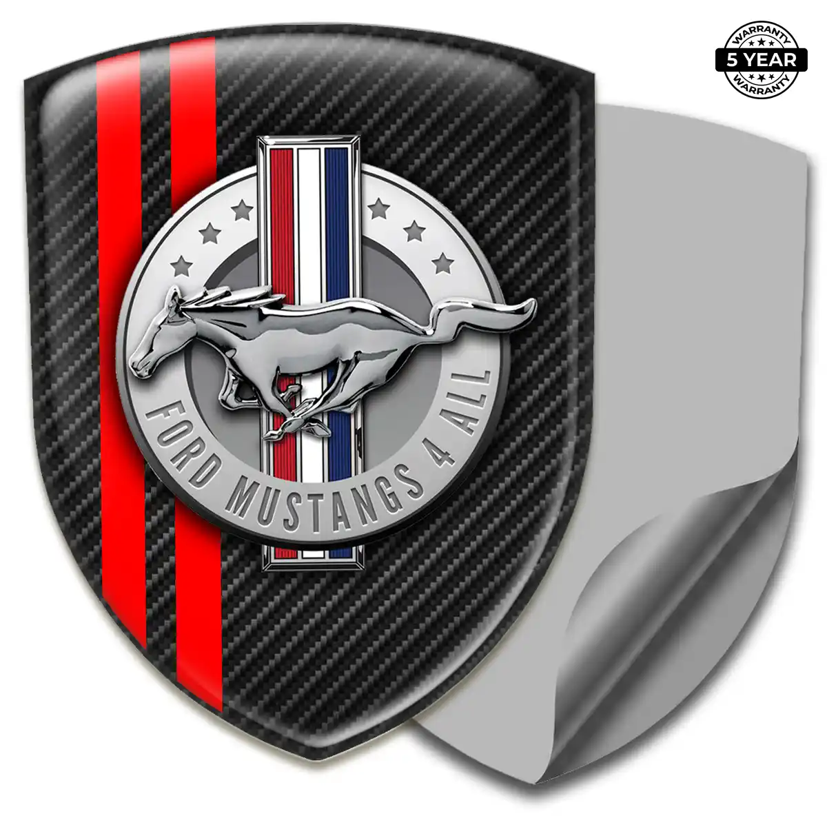 Ford Mustang Crest Emblem Refined Design