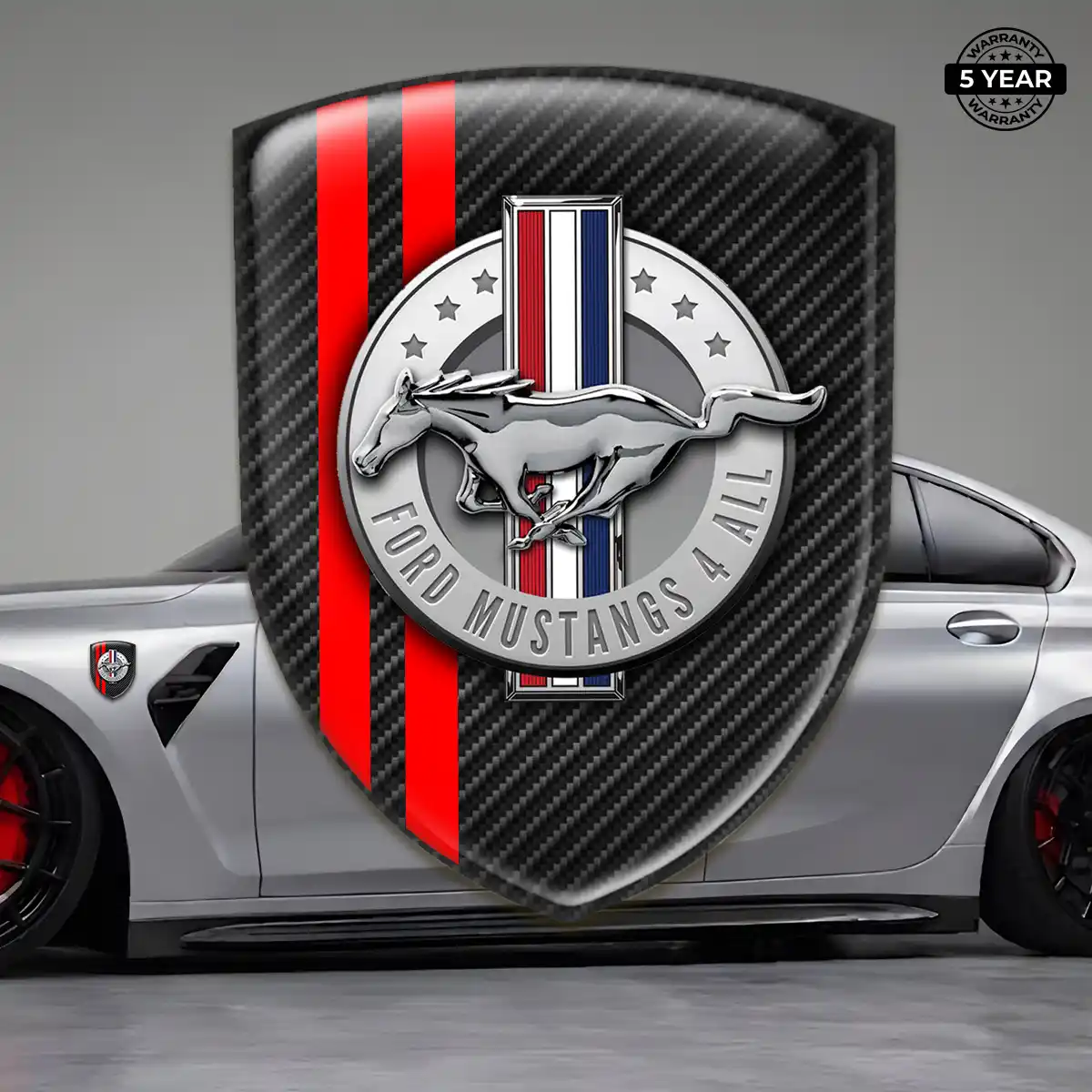 Ford Mustang Crest Emblem Refined Design