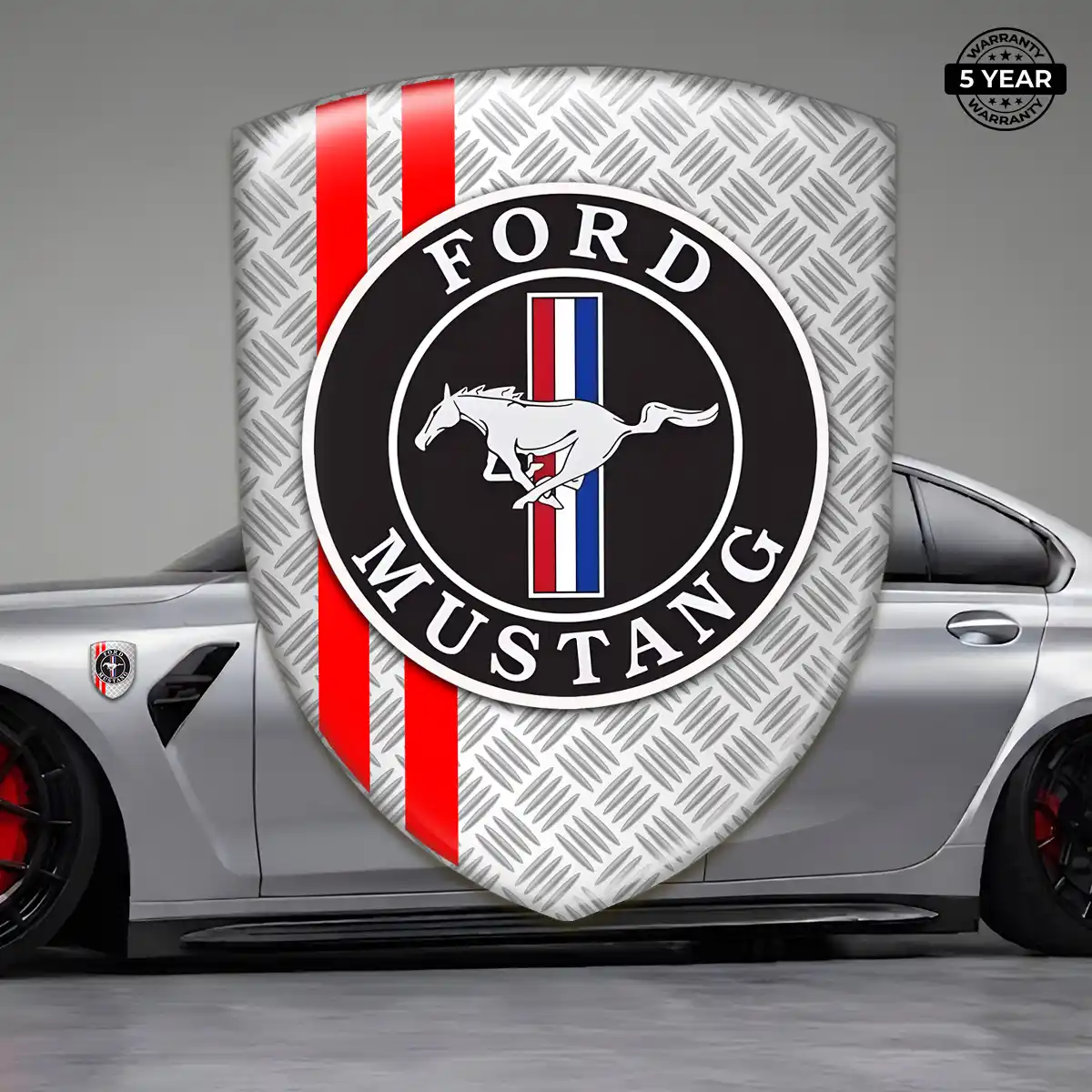 Ford Mustang Crest Emblem Sleek Style