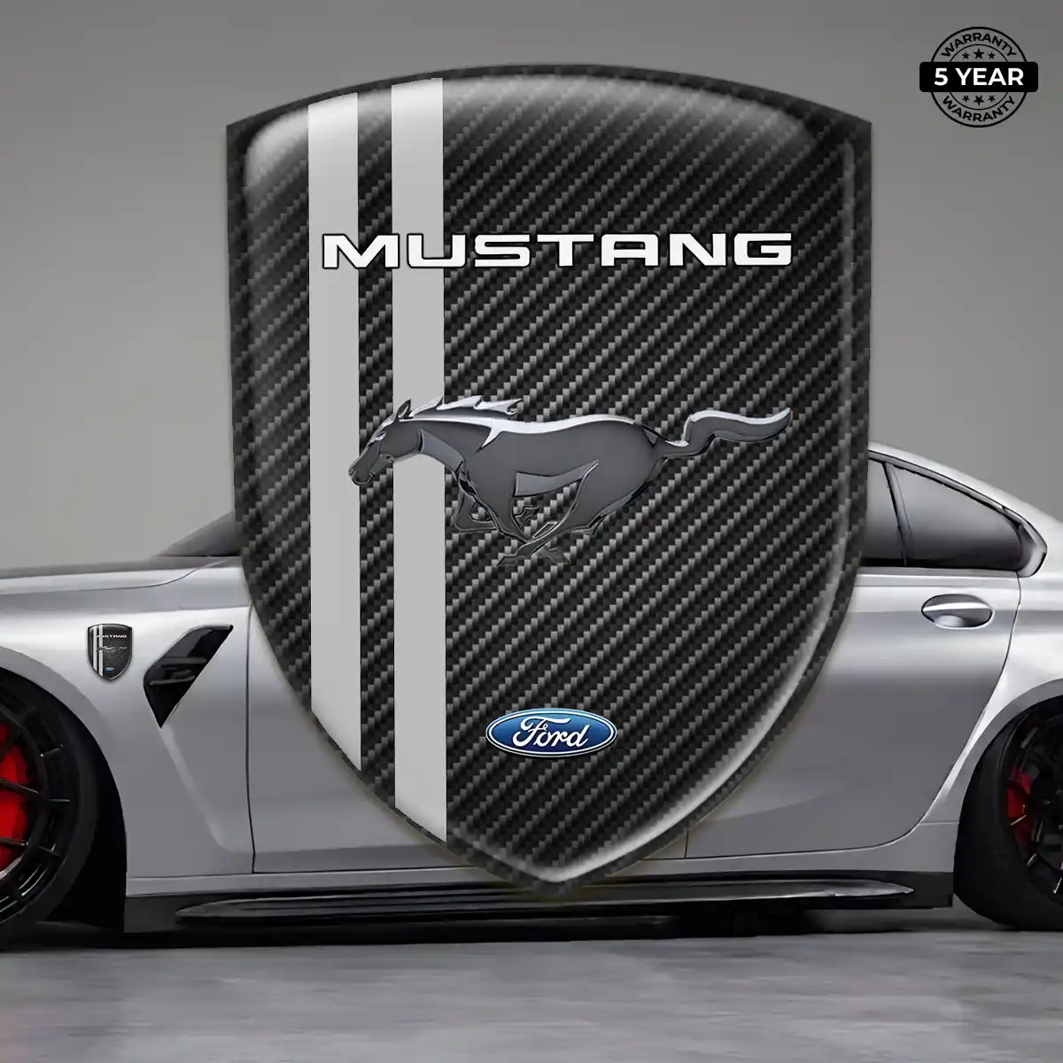 Ford Mustang Crest Logo Emblem Sleek Style