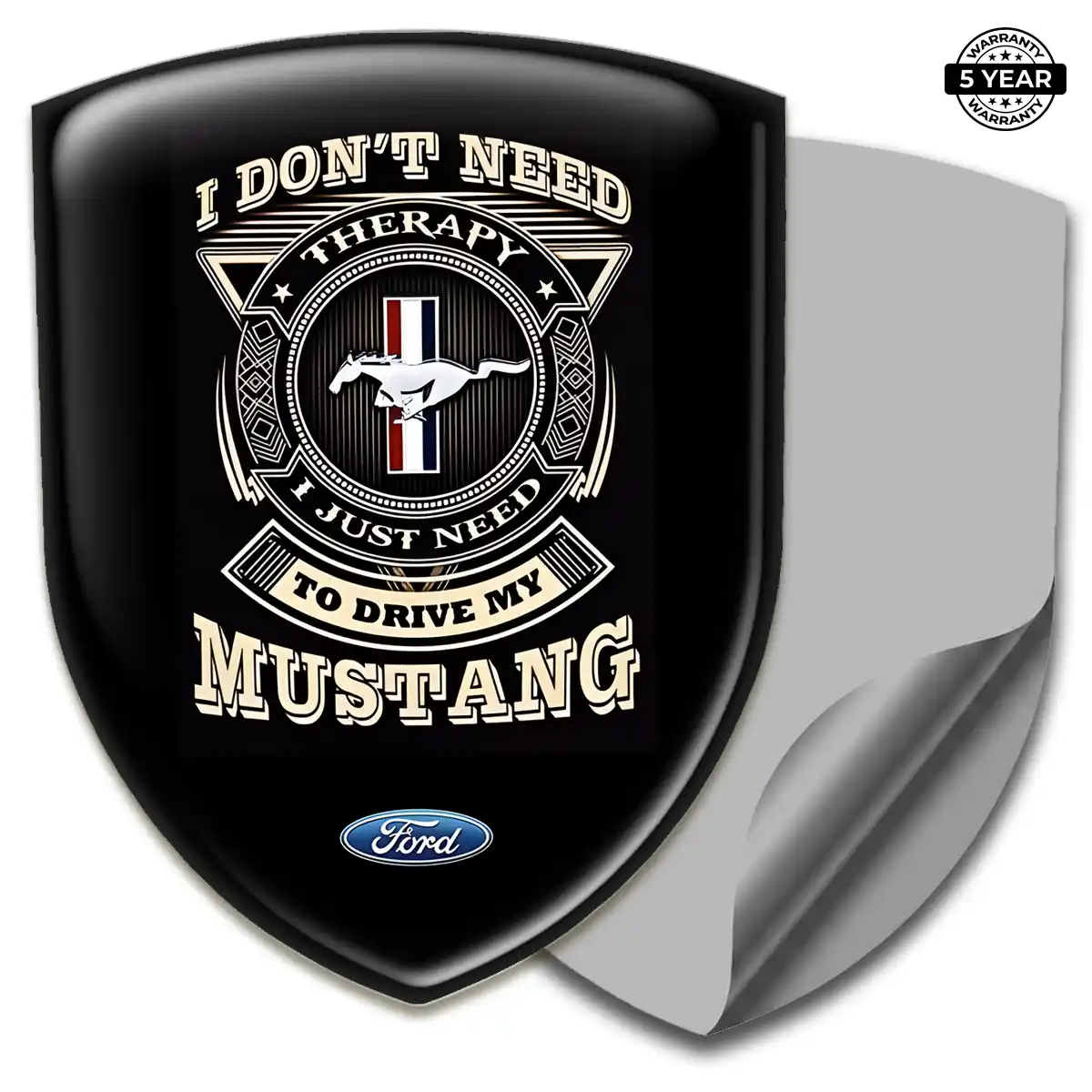 Ford Mustang Domed Badge Refined Design