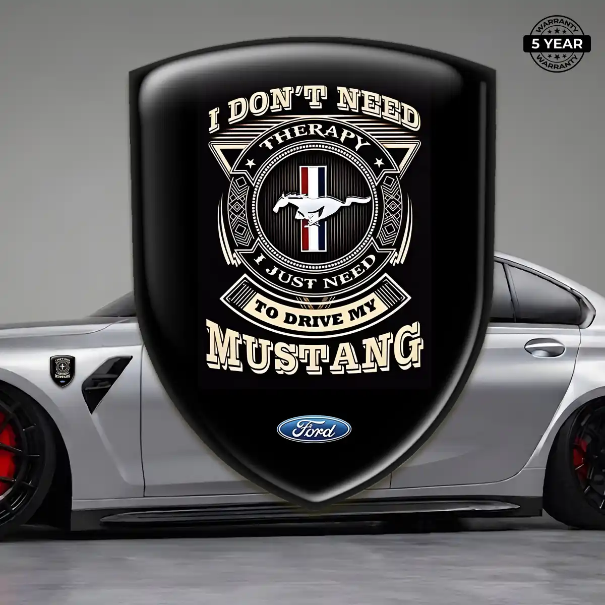 Ford Mustang Domed Badge Refined Design