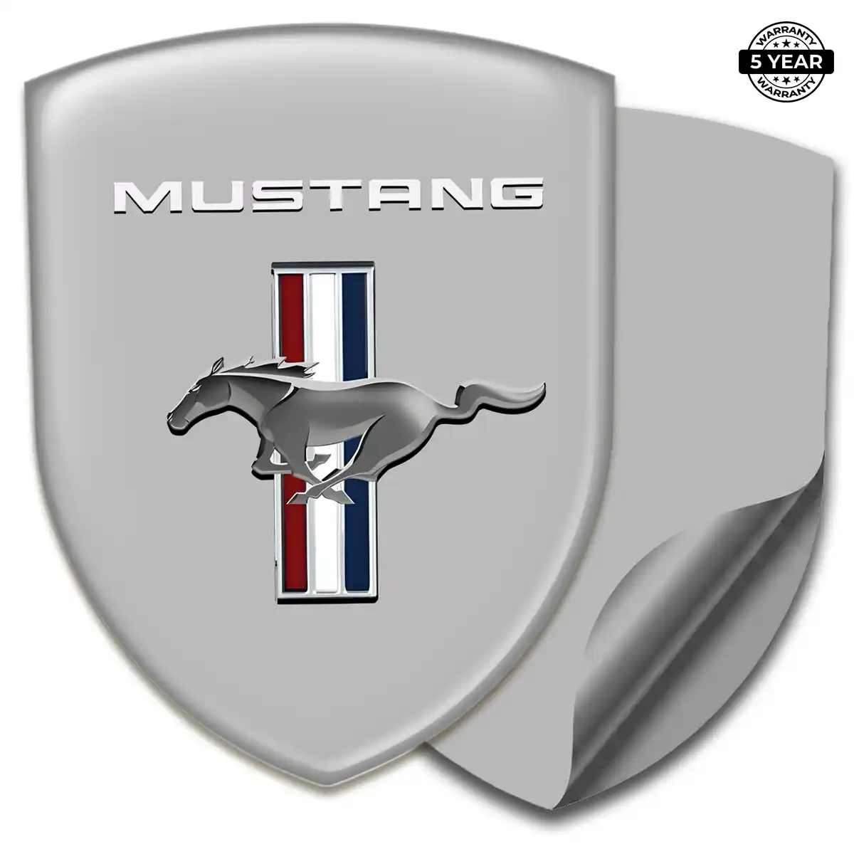 Ford Mustang Domed Car Sticker Elite Finish