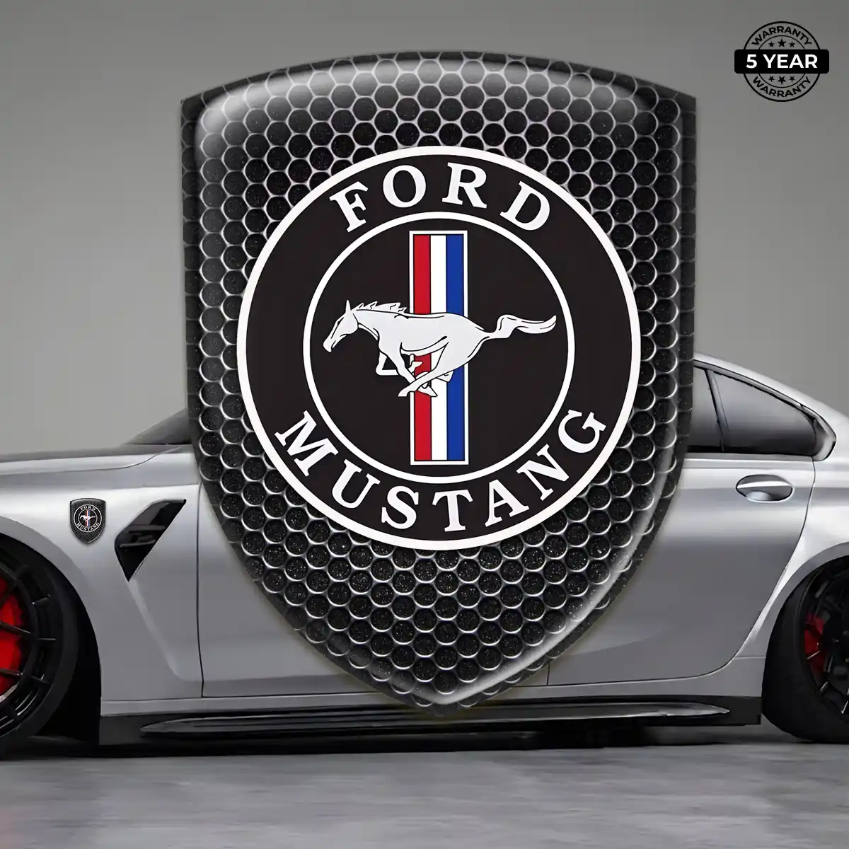 Ford Mustang Domed Decal Sleek Style