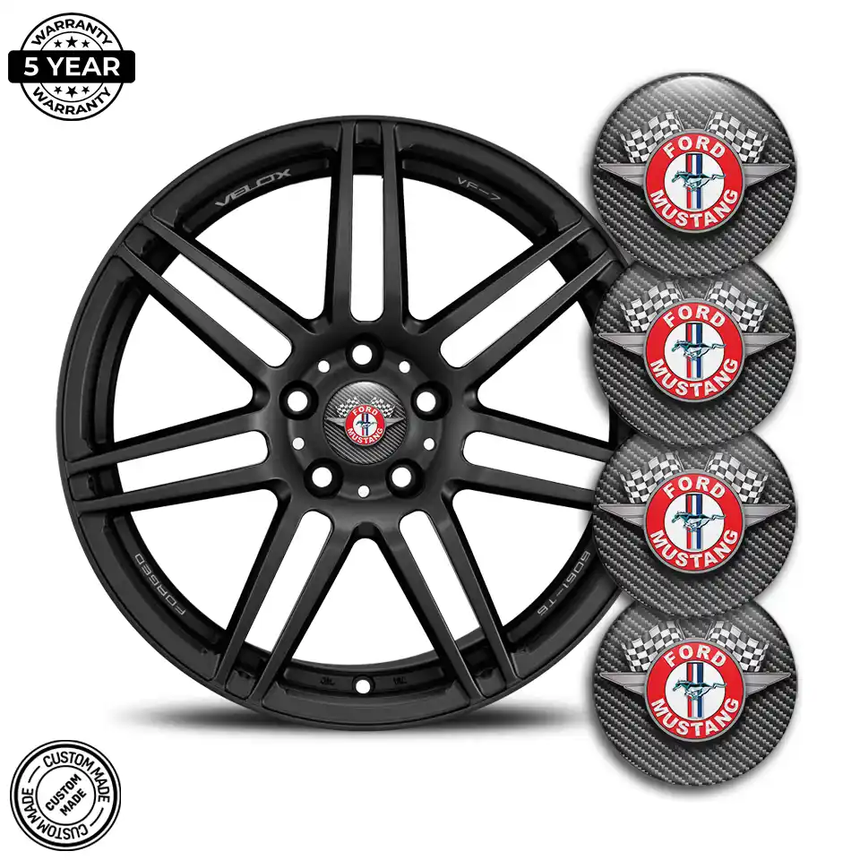 Ford Mustang Domed Emblem Self-Adhesive Stylish Design