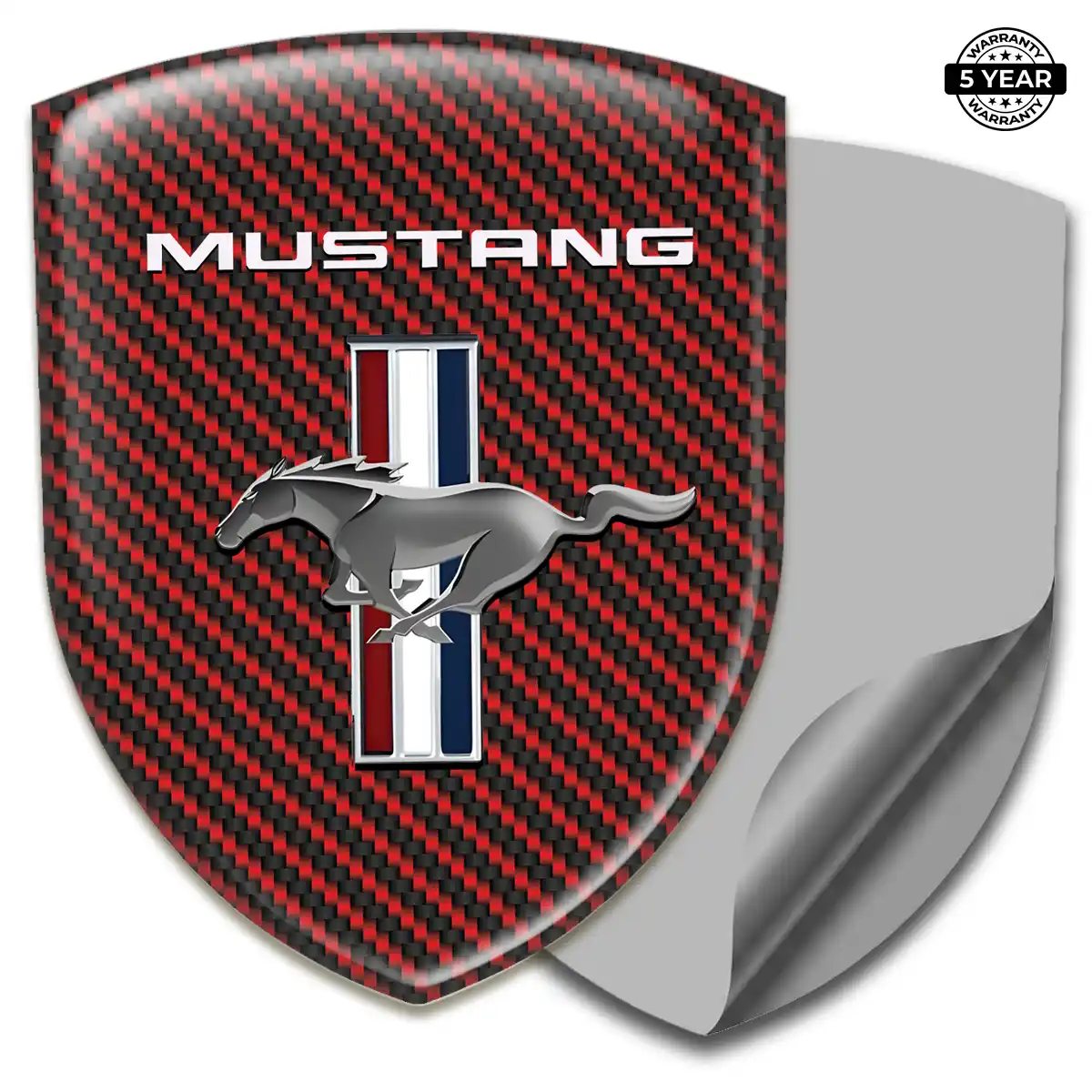 Ford Mustang Domed Logo Decal Elite Finish