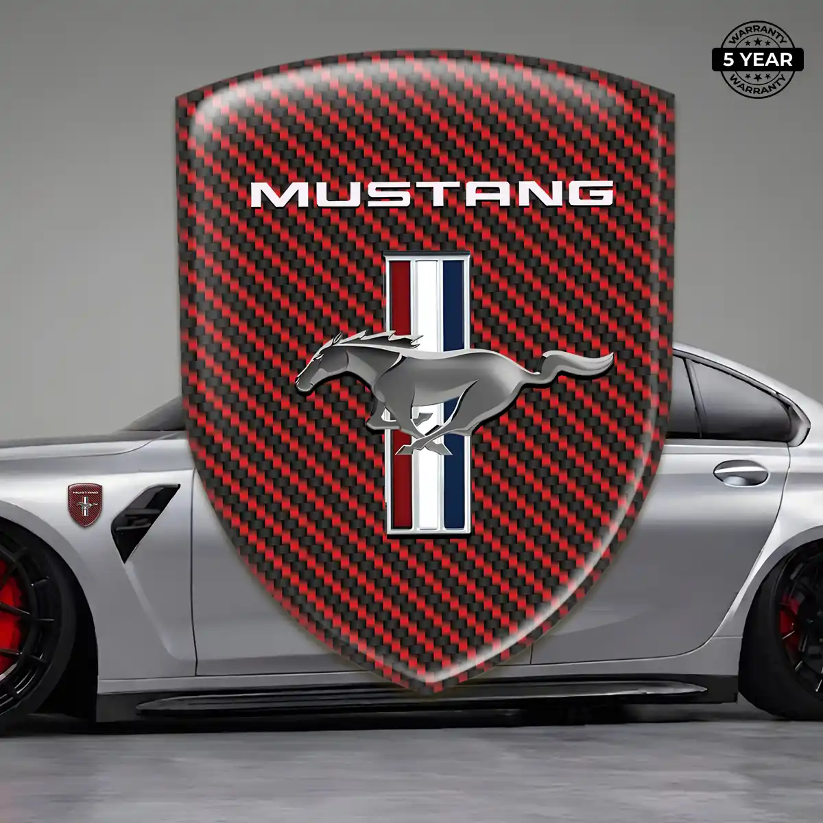 Ford Mustang Domed Logo Decal Elite Finish