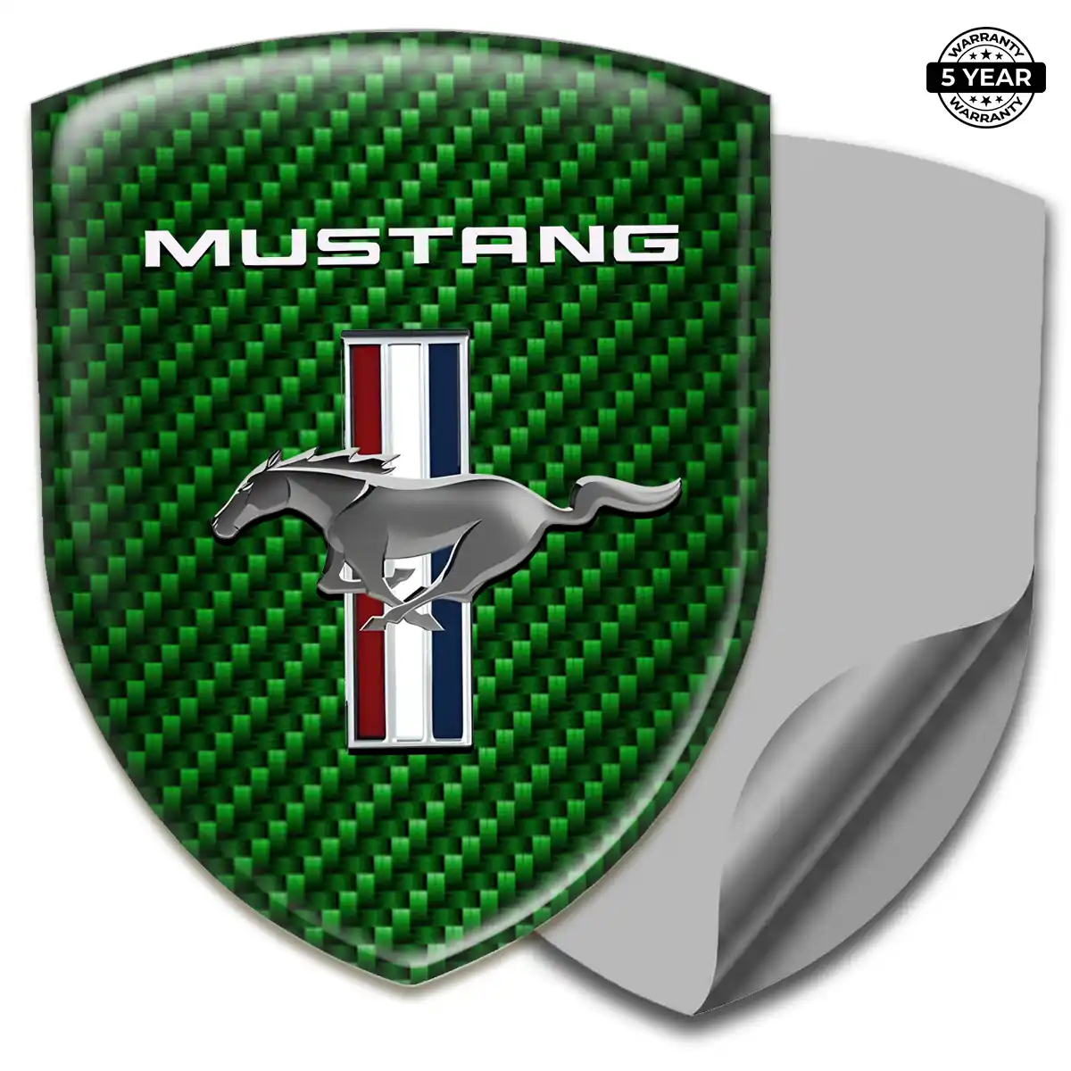 Ford Mustang Domed Logo Sticker Elite Finish