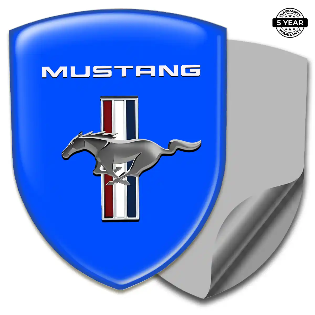 Ford Mustang Domed Logo Sticker Refined Design
